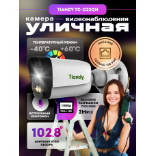 IP камера видеонаблюдения уличная с микрофоном и питанием по PoE Tiandy TC-C32QN (2 МП)