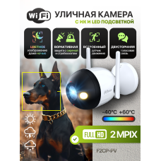 Уличная IP видеокамера видеонаблюдения DAHUA F2CP-PV (Wi-Fi 2Мп)