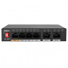 4-портовый неуправляемый коммутатор с РоЕ DH-PFS3006-4ET-60 4-портовый неуправляемый коммутатор с РоЕ DH-PFS3006-4ET-60